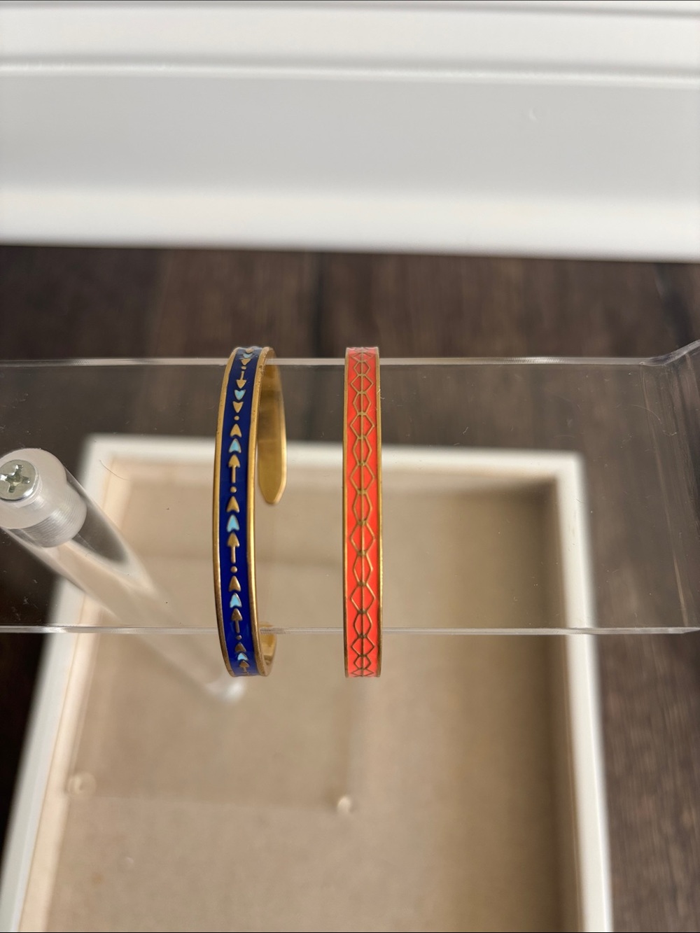 Stella & Dot Manchester Enamel Cuff Bracelet Set - Picture 1 of 10